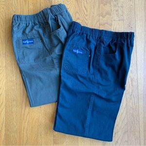 Lot of 2 Pair Ralph Lauren Boys Dress Pants with Elastic Waistband Olive & Navy